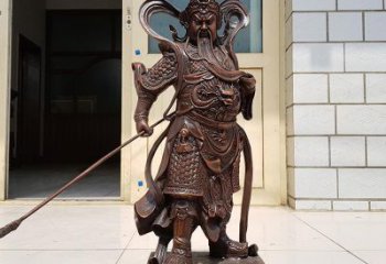 泰安唯美古典风格关公铜雕像