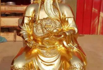 泰安传承经典，漆金关公神像雕塑