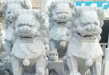 泰安企业景观装饰大理石狮子雕塑