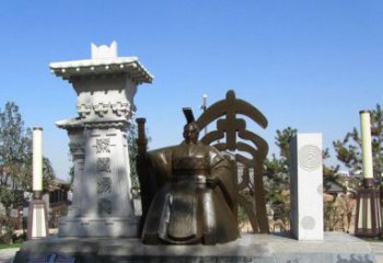 泰安秦始皇雕塑，精致细腻，传承历史之美