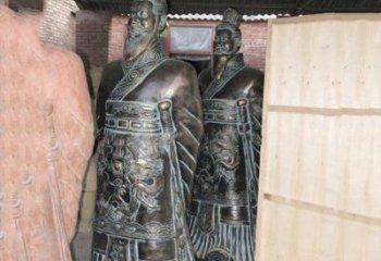 泰安珍贵的秦始皇青铜雕像