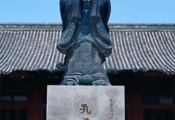 泰安传承古代文化——青铜孔子雕塑