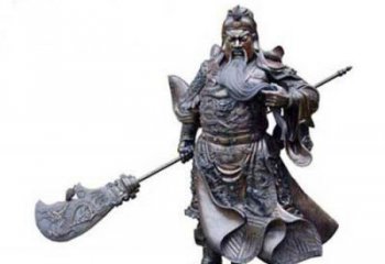 泰安关羽青铜雕塑，传承历史的精神