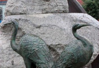 泰安青铜仙鹤公园动物雕塑--令人叹为观止的完美艺术品