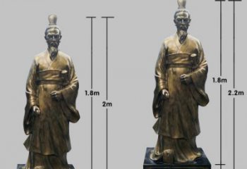 泰安民族英雄屈原铜雕塑