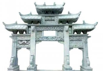 泰安中领雕塑仿古牌坊石雕定制