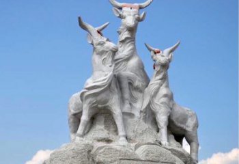 泰安多彩山羊雕塑精美制作