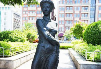 泰安民族风情女性青铜雕塑