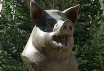 泰安十二生肖猪首铜雕，让你敬佩万年历史的艺术精髓