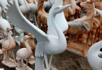 泰安丹顶鹤雕塑，令您汲取自然之美