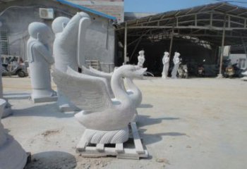 泰安中领雕塑：独具特色的天鹅喷水雕塑