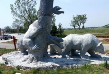 泰安欧洲风格狗熊公园雕塑