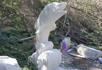 泰安海豚雕塑：悠闲无比的精灵