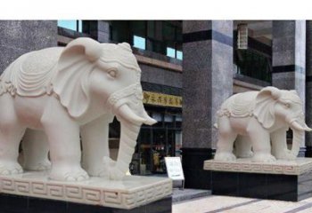泰安最佳选择——石雕酒店大象雕塑