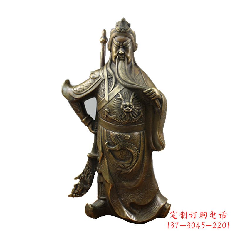 泰安武财神关公风水铜雕