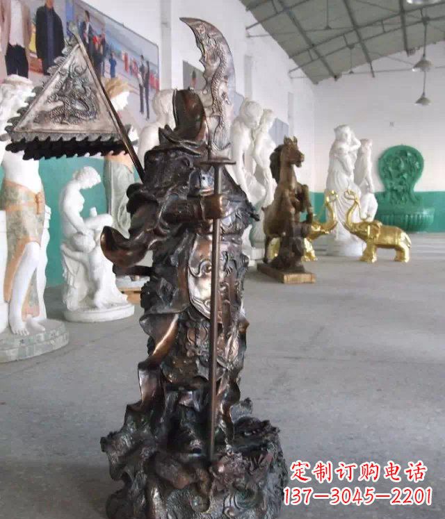 泰安武财神关公人物铜雕