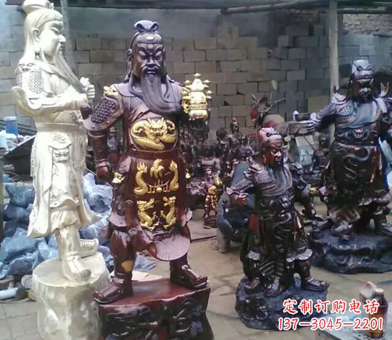 泰安武财神提刀关公铜雕