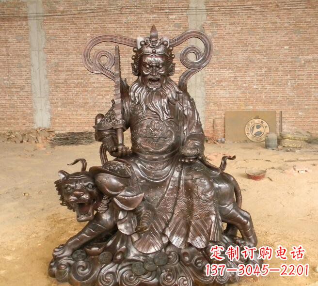 泰安武财神赵公明铜雕