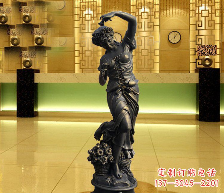 泰安西方女人别墅景观铜雕