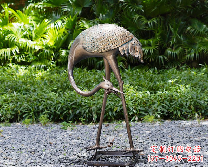 泰安仙鹤雕塑喷泉