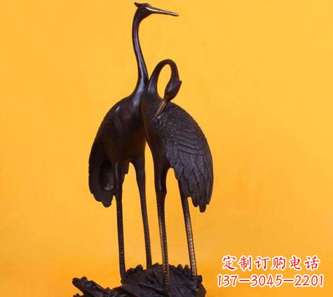 泰安仙鹤雕塑铜
