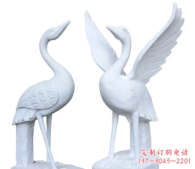 泰安仙鹤公园动物石雕