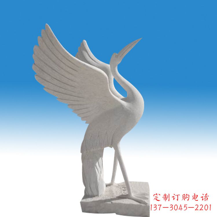 泰安仙鹤砂岩雕塑
