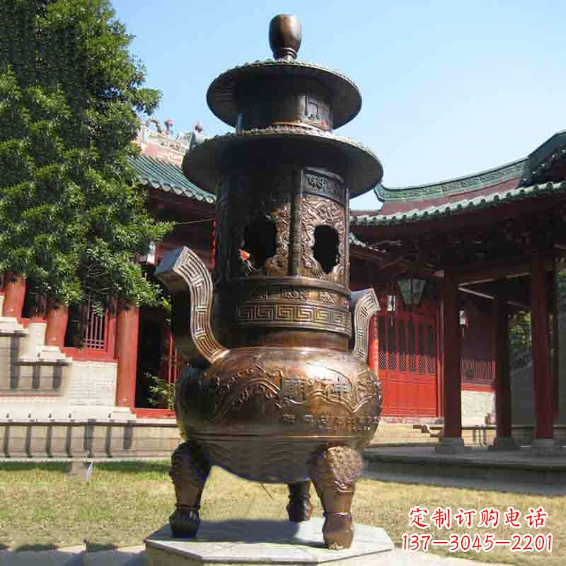 泰安现代铜制香炉铜雕香炉