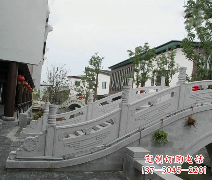 泰安小区景观大理石拱桥