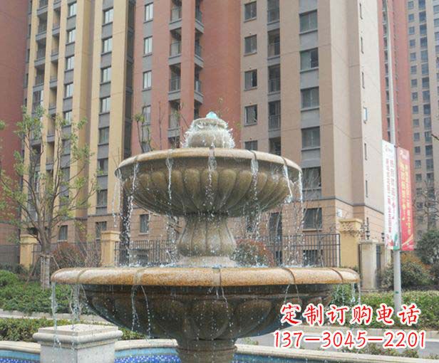 泰安小区景观大理石喷泉石雕