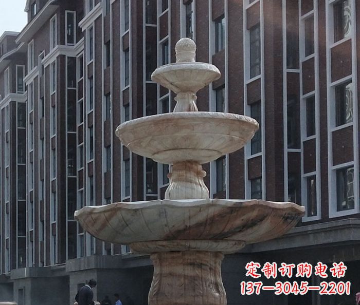 泰安小区景观大型喷泉石雕 (6)