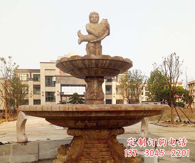 泰安小区景观欧式喷泉石雕