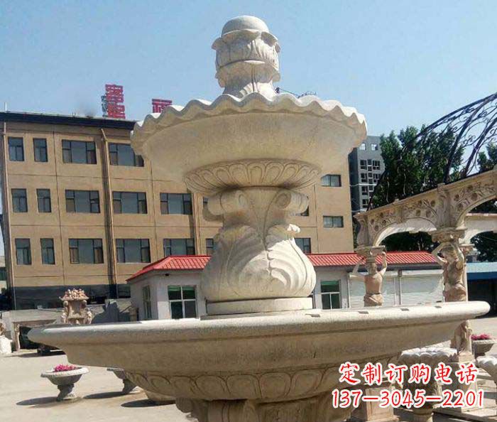泰安小区景观砂岩大型喷泉石雕