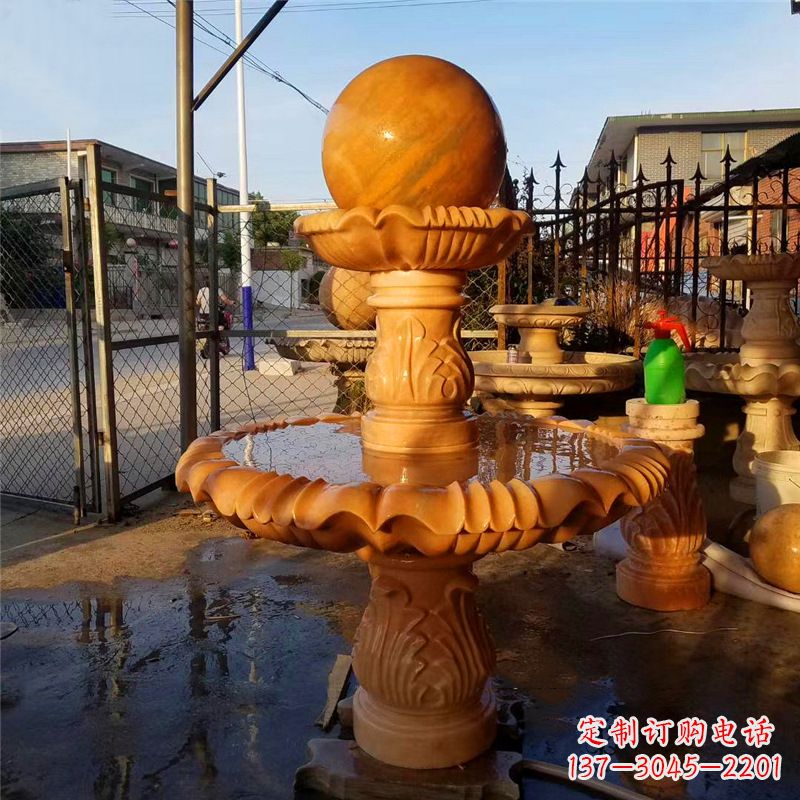 泰安小区石雕喷泉塔