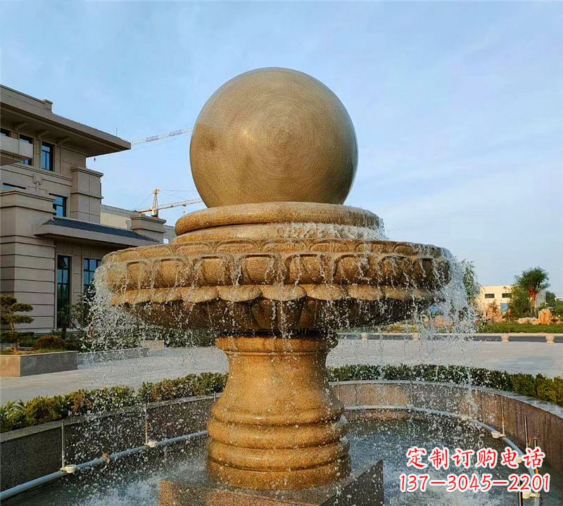 泰安小区石喷泉雕塑