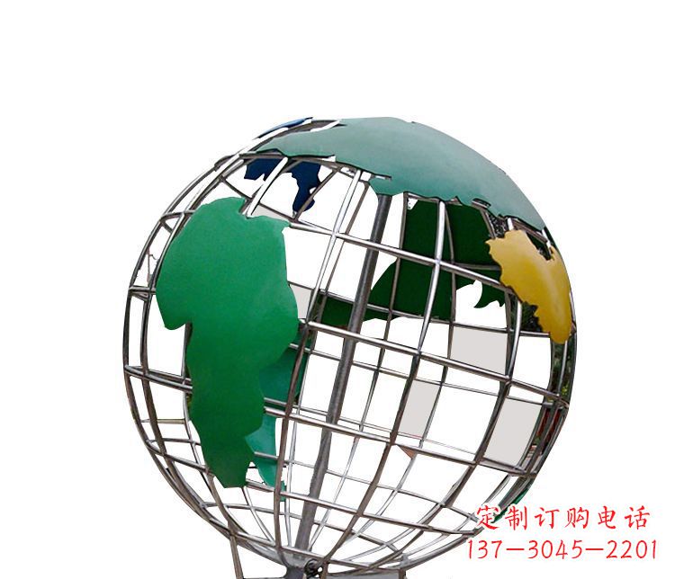 泰安校园不锈钢地球仪摆件雕塑
