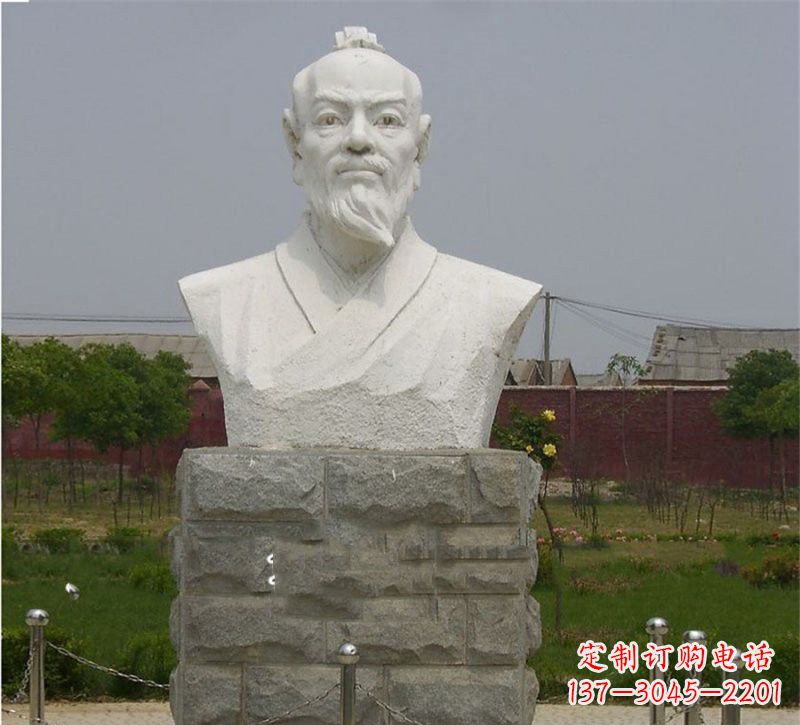 泰安校园大理石张衡雕塑