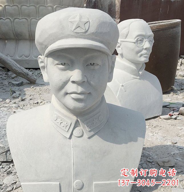 泰安校园雷锋头像石雕