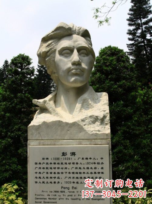 泰安校园名人澎湃头像雕塑