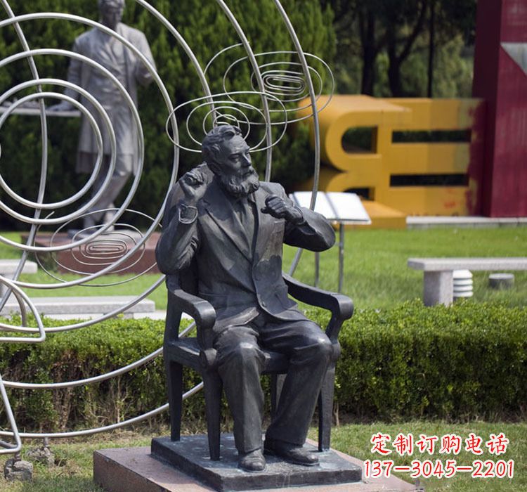 泰安校园名人诺贝尔铜雕