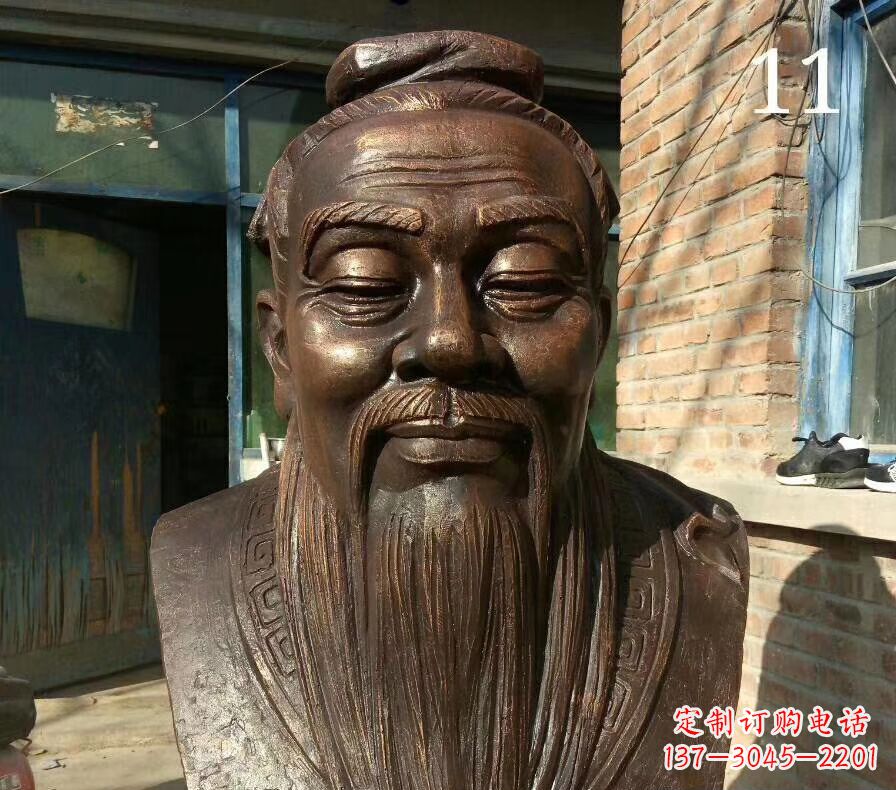 泰安校园名人铜雕 人物雕塑
