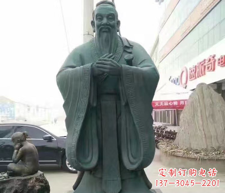 泰安校园人物孔子行教像