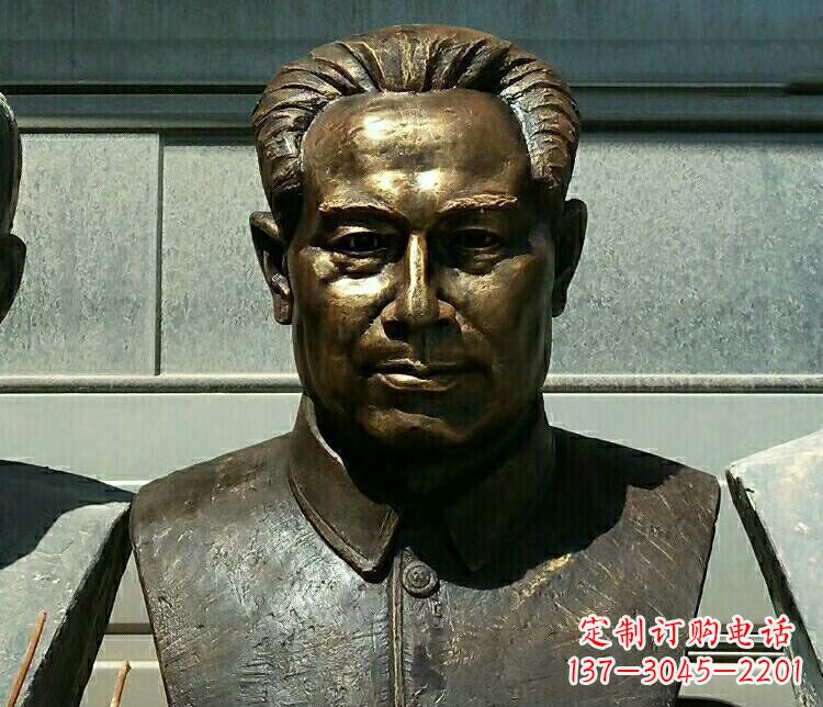 泰安校园周恩来胸像铜雕