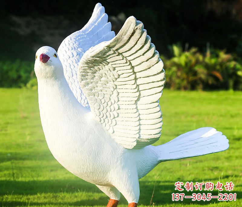 泰安写真雕塑和平鸽