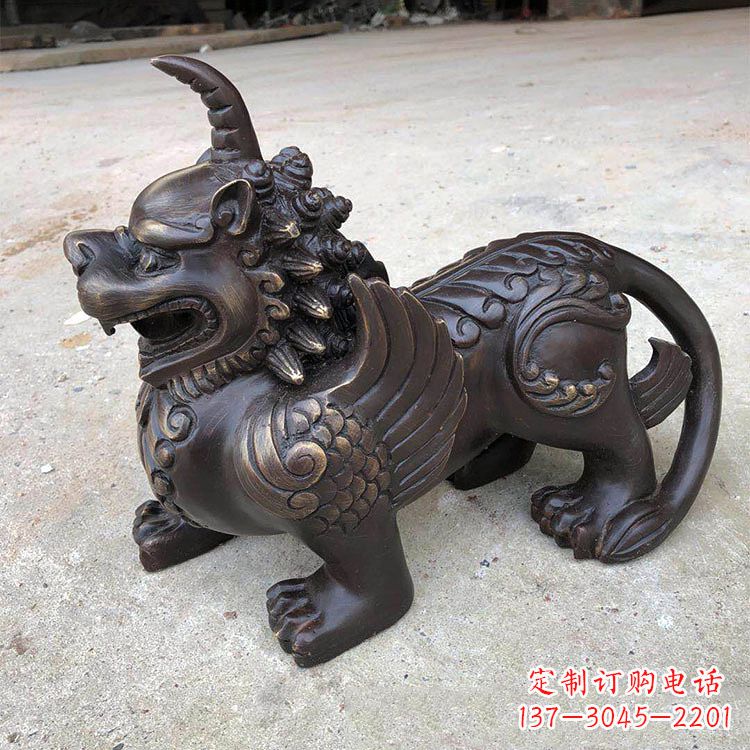 泰安獬豸纯铜铸造雕塑