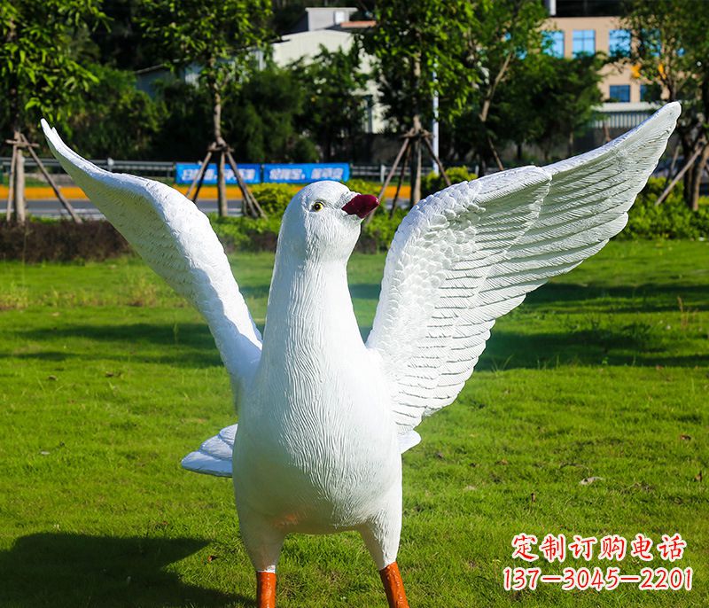 泰安新县和平鸽雕塑
