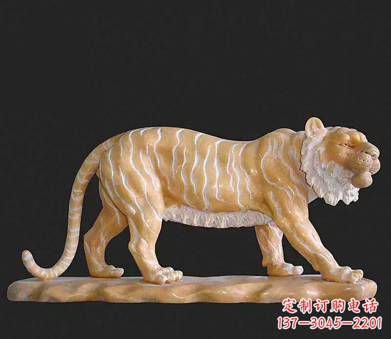 泰安行走老虎石雕动物雕塑
