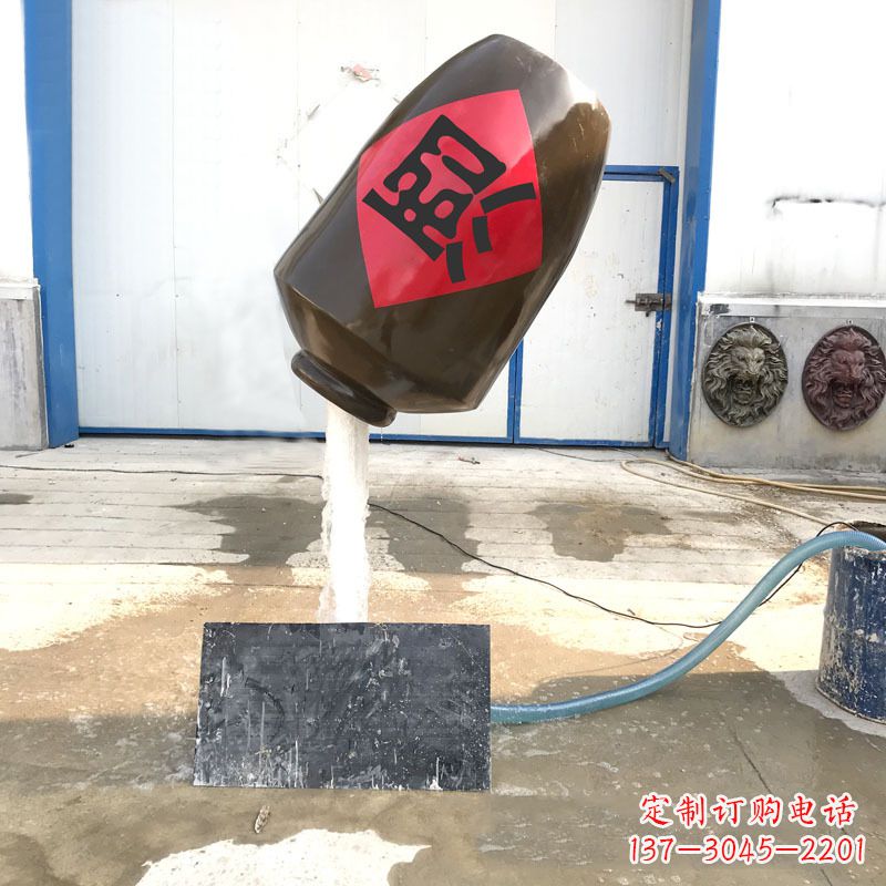 泰安悬空酒壶流水喷泉