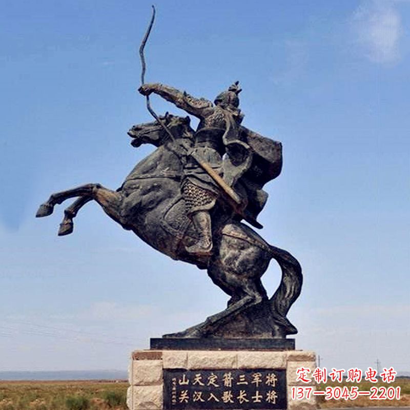 泰安薛仁贵射箭雕塑-历史名人古代著名将领景区雕像