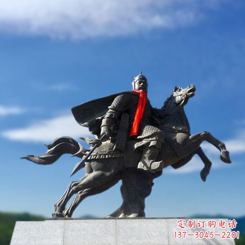 泰安薛仁贵西征雕塑-唐初著名将领中国历史名人雕像